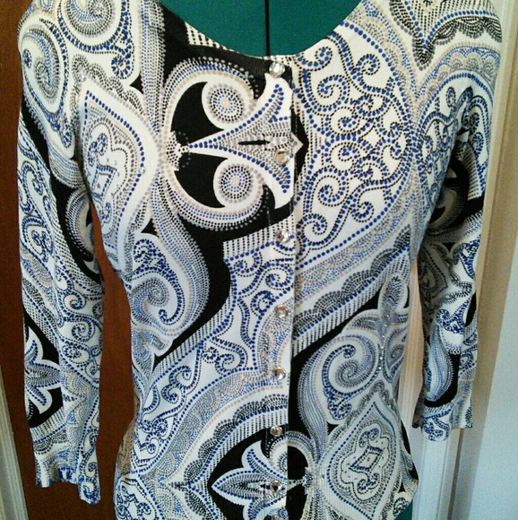 ⭐ Paisley patterned cardigan - Picture 1 of 5